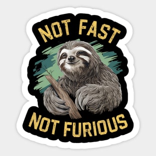 Not Fast Not Furious Sticker